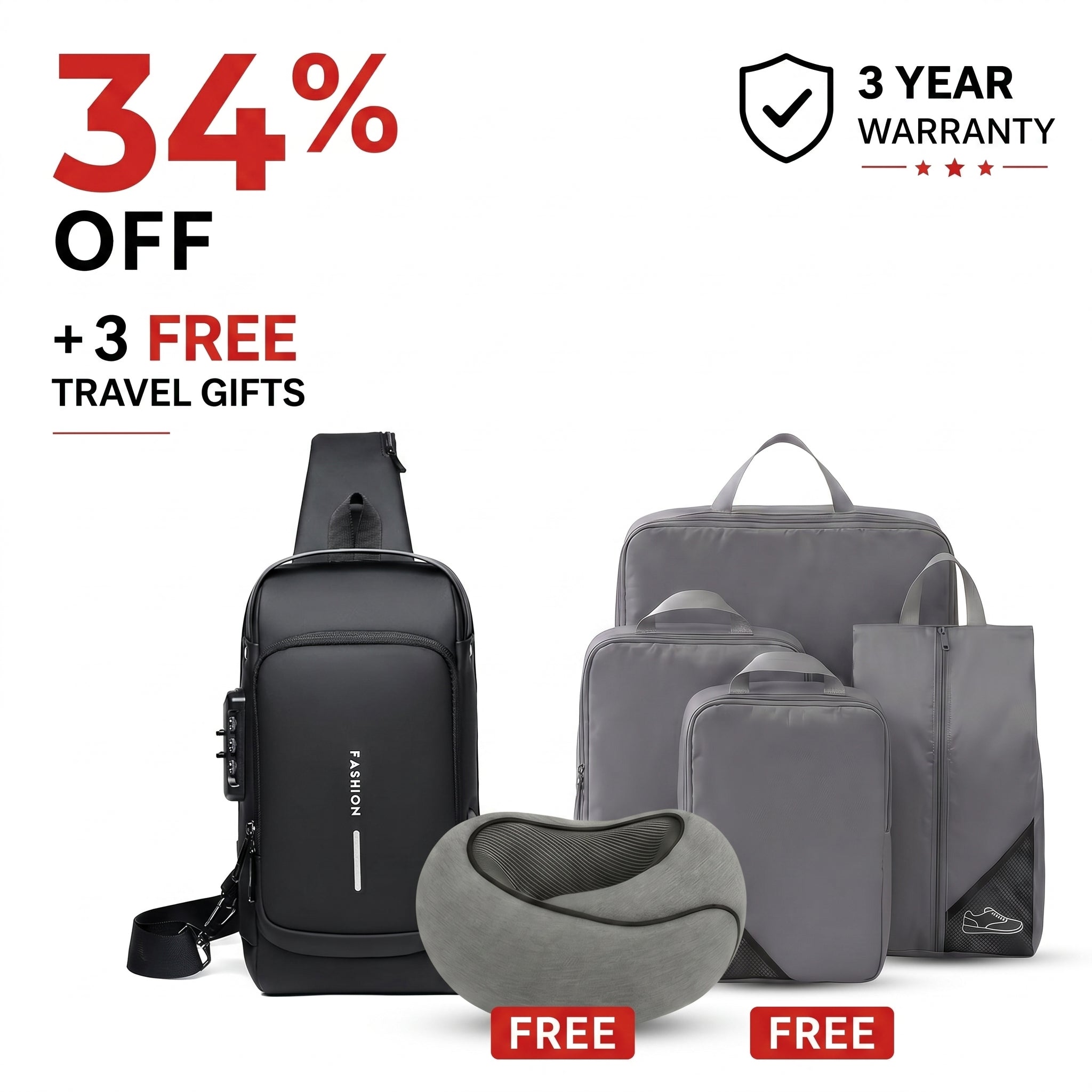 AirLock® Anti-Theft Sling Bag