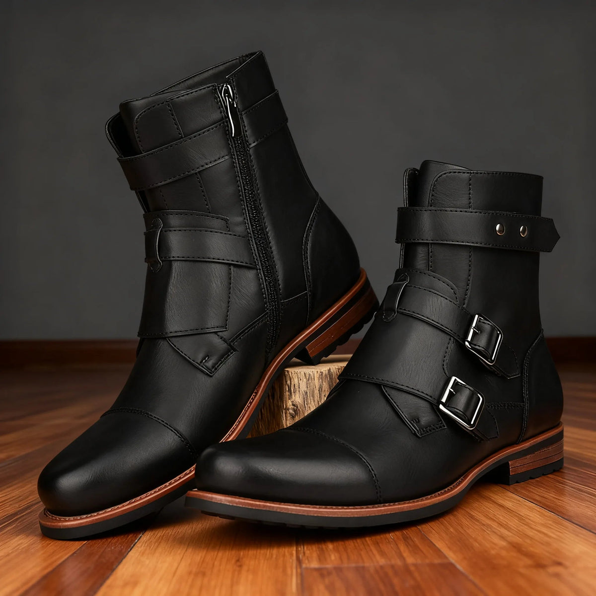 Dashiell | Men's Strap Moto Boots