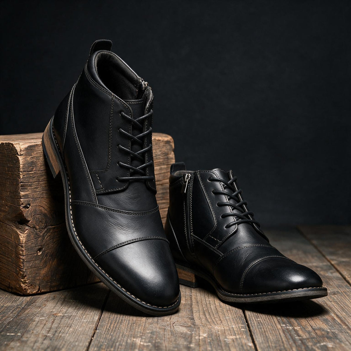Sinclair | Men's Ankle Cap-Toe Derby Boots