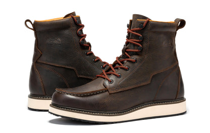 Pro Dark Brown Men's 6 inch Wedge Boots VBP601